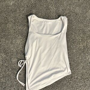 White Sleeveless Top